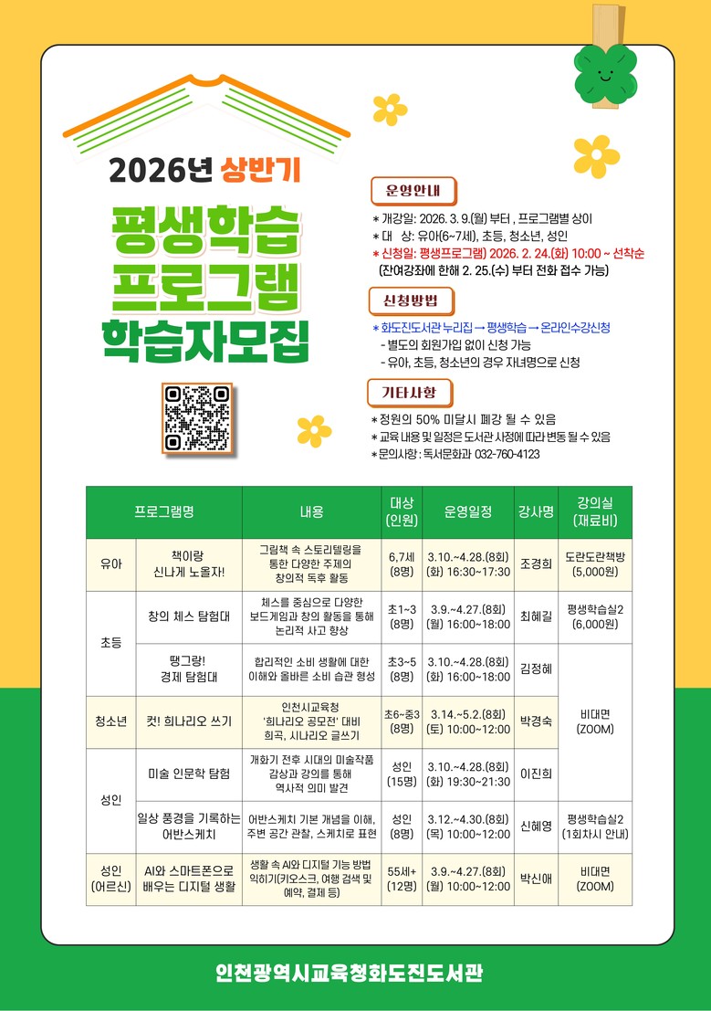 인천광역시교육청화도진도서관,  ‘상반...